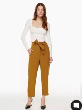 Wilfred Tie Front Ankle Crop Pants